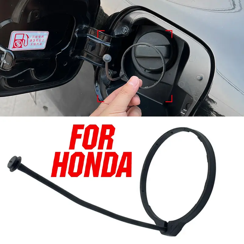 Penutup tangki minyak dan bahan api kereta, cincin talian penutup tangki bahan api diesel petrol, talian penutup tangki bahan api anti-kehilangan untuk siri Honda, aksesori luaran kereta