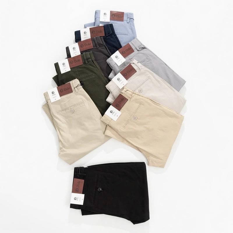( 15 Ngày Đổi Trả Tại Nhà) Quần Kaki Nam Cao Cấp Dáng Đứng Ống Đứng Chất Co Giãn Nhẹ, Thoải Mái, Quần Kaki Phong Cách Lịch Lãm Thoải Mái Menswear Lưng Cao Pants Kem