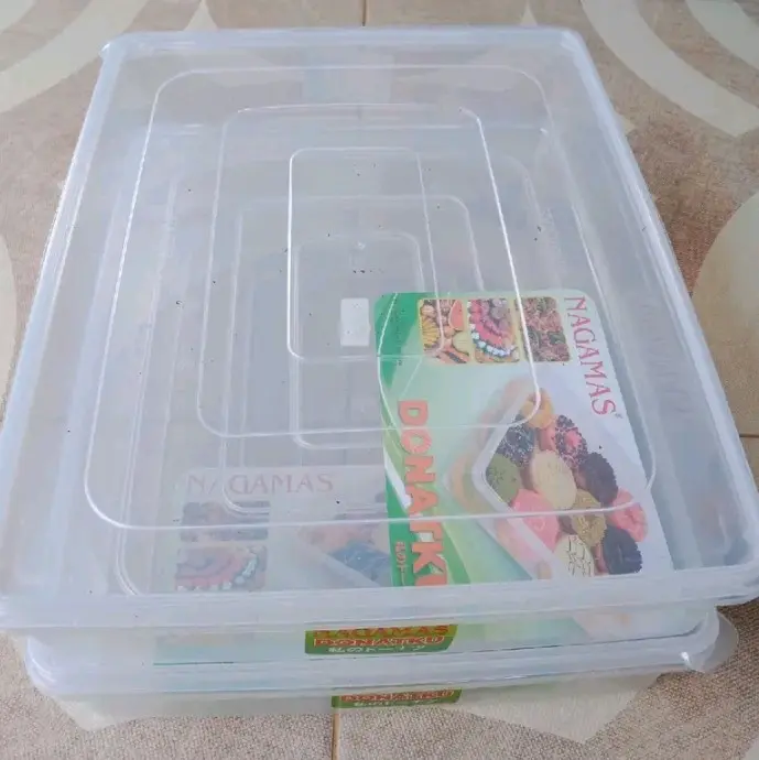 Tempat penyimpanan donat / kotak besar serbaguna / tempat roti / merk nagamas 4