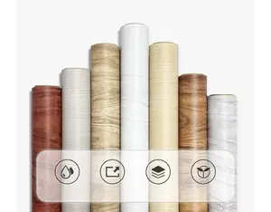 LUX - Wallpaper / Wallpaper Dapur / Sticker Dapur Motif Kayu- Wallpaper Dinding -Wallpaper Lemari -Wallpaper Meja 60cm*3m Anti Air, Anti panas, Anti Minyak Aluminium Keramik