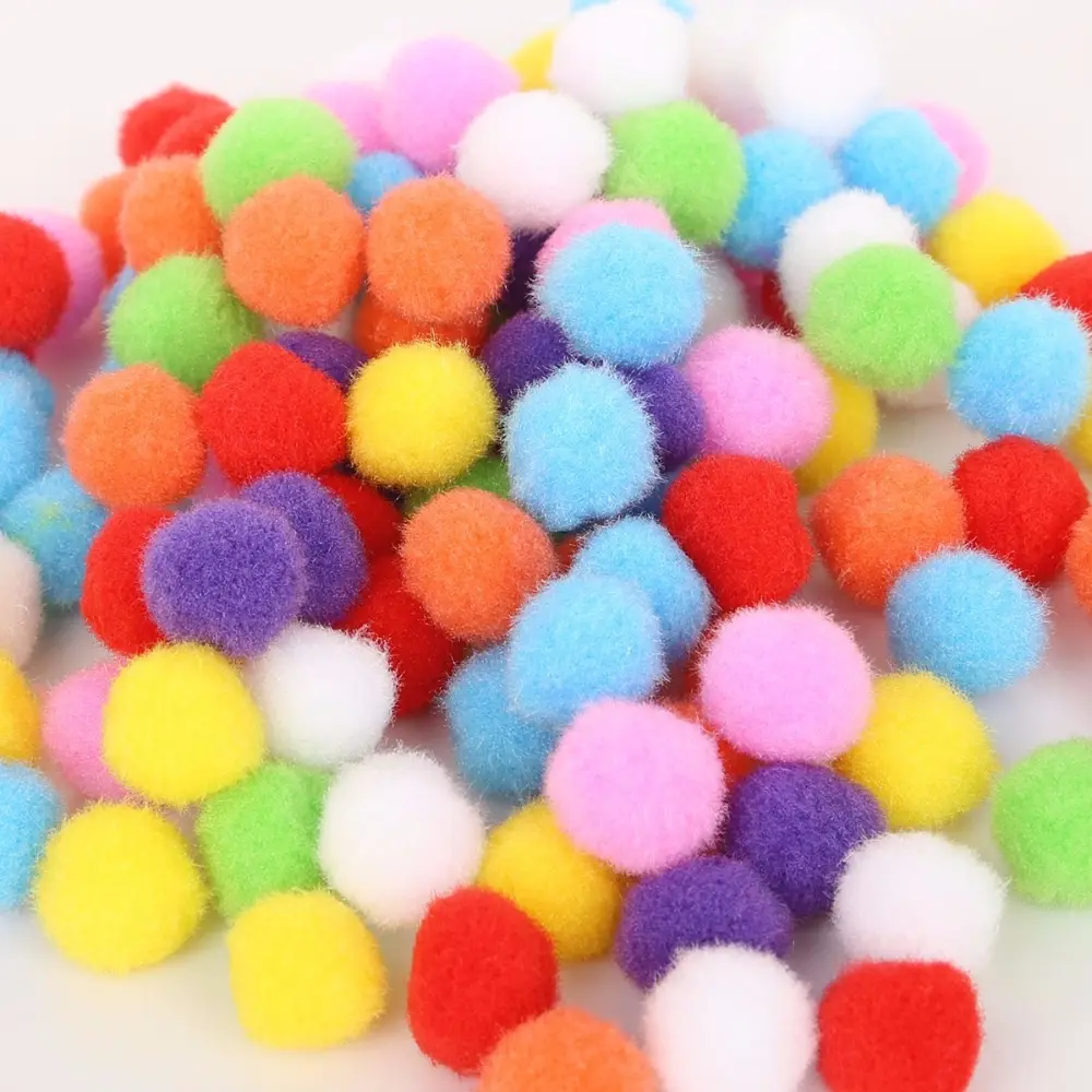 Colourful Ball Mini Fluffy Soft Pom Pom Ball 1-3cm/Art and Craft