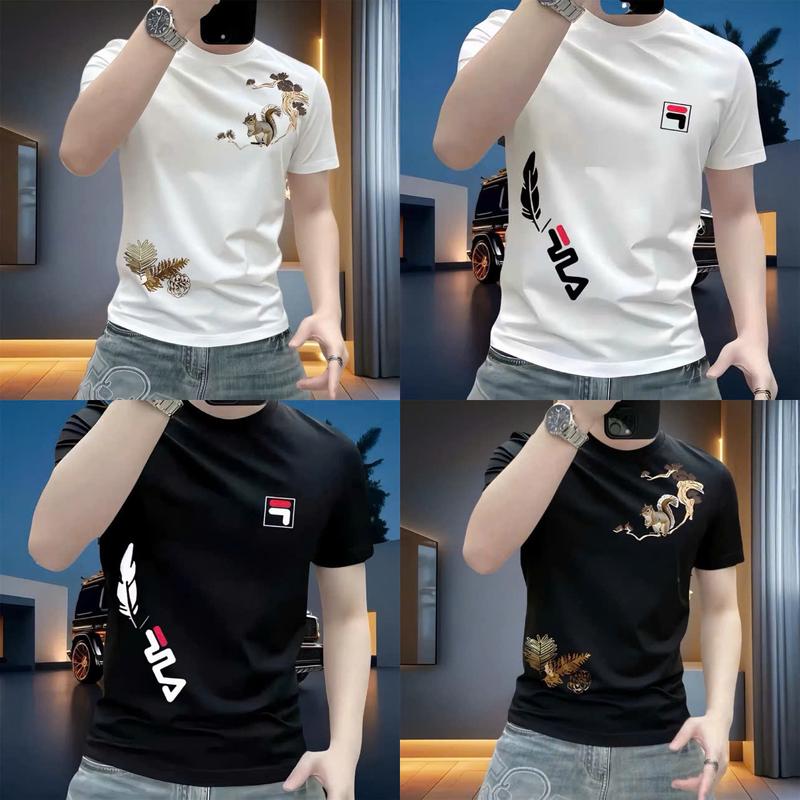 Combo 4 Áo Thun Nam Mới Về 2 Màu Đen Trắng Size 45-83kg Áo Thun Trơn Nam Cổ Tròn Boxe Phù Hợp Nhiều Đối Tượng