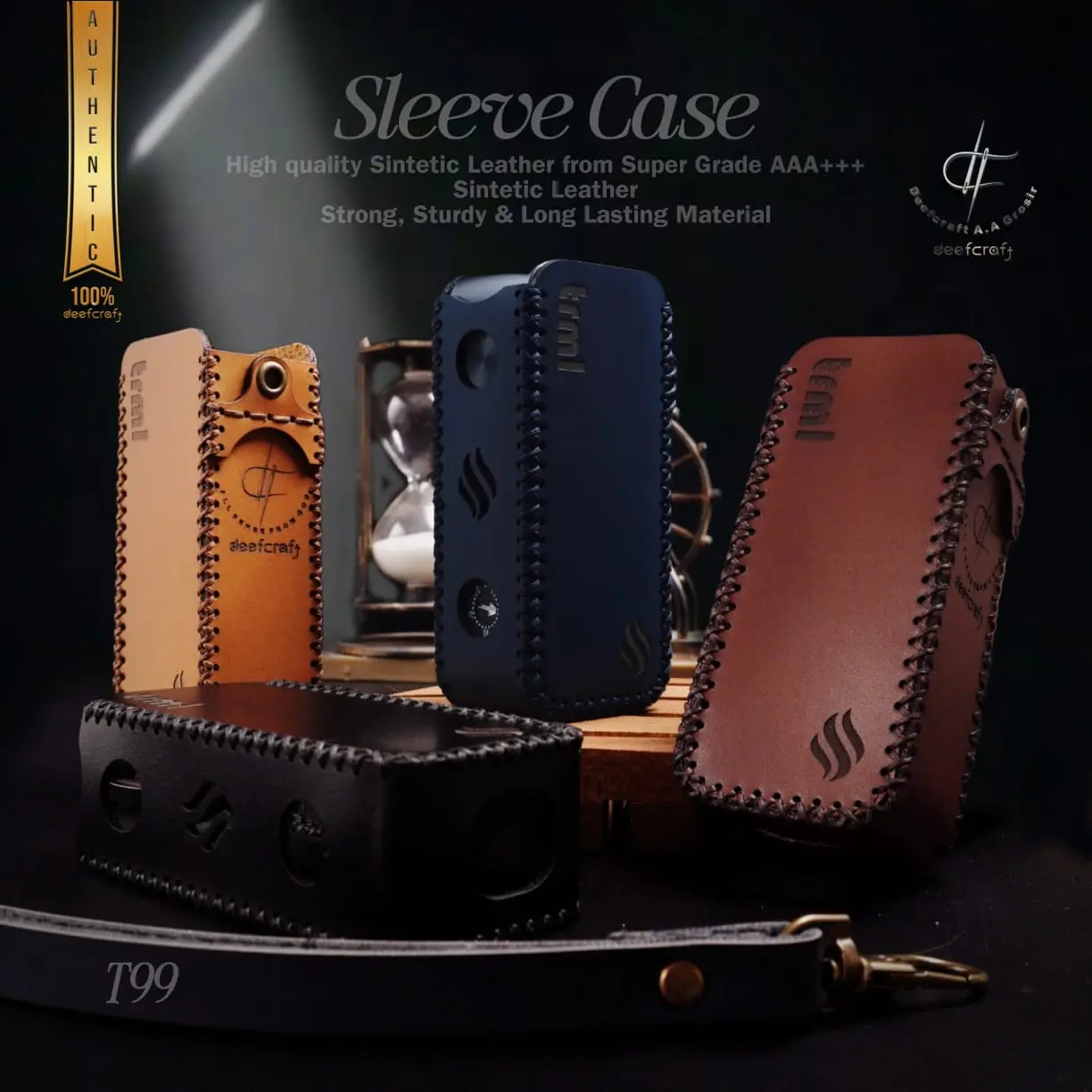 sleeve case untuk T99 / casing kulit untuk T99 / cover kulit T99 / leather sleevecase T99