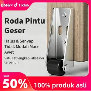 Versi Upgraded 【Tahan Karat Galvanis】 Roda Pintu Geser Anti Bising｜Mudah Dipasang, Jalan Mulus Tanpa Suara