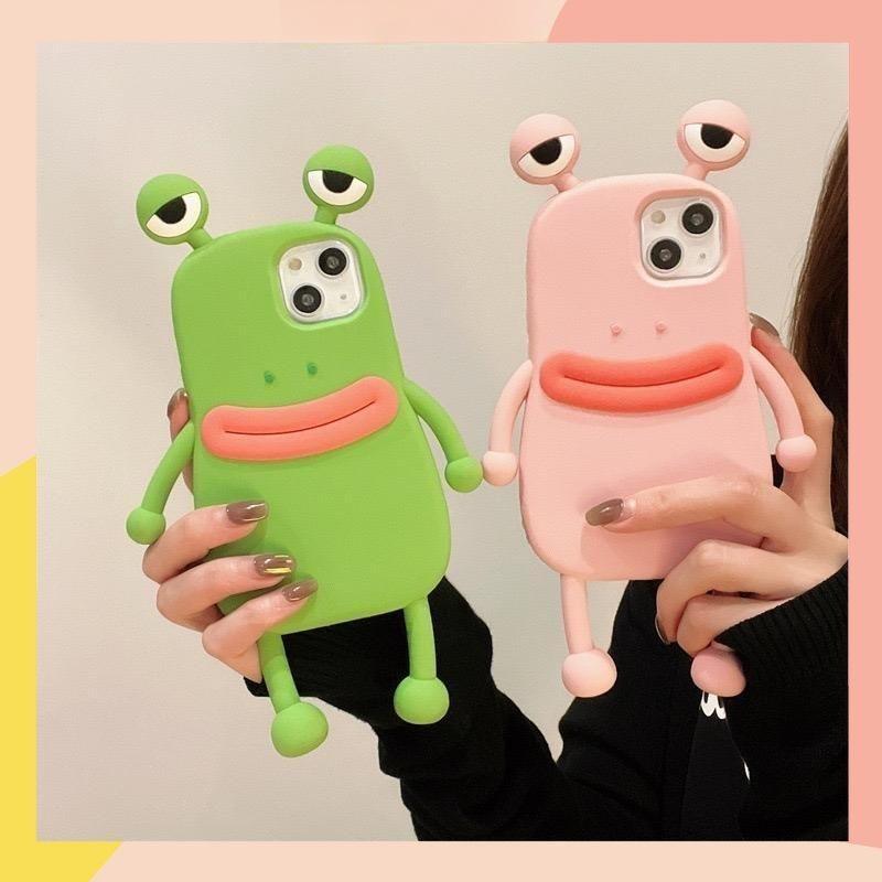 Ốp Điện Thoại ếch miệng xúc xích cho IPhone 6 6S plus 7 plus 8 plus se xr x xs max 11 Pro Max 12 Pro Max mini 13 Pro Max mini 14 Pro Max plus vỏ Ốp Điện Thoại chống sốc