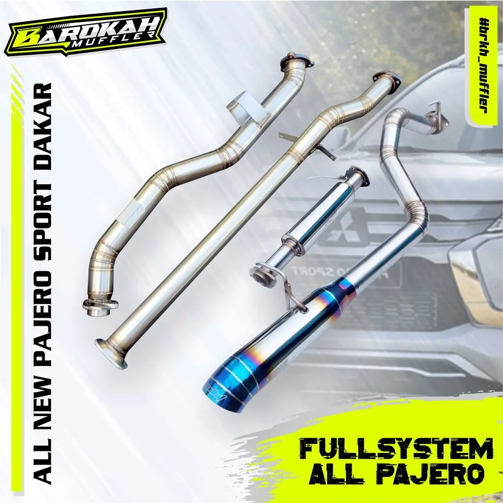 Knalpot Fullsystem Pajero DAKAR New ANPS, Pajero Sport Dakar Lama, Pajero Exceed Full Stainless