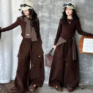 [COD] SETELAN CARGO LALA FREE SYAL SIZE 120-160 SUPER PREMIUM - SET KARGO ANAK PEREMPUAN GEMOY UMUR 5-12 TAHUN