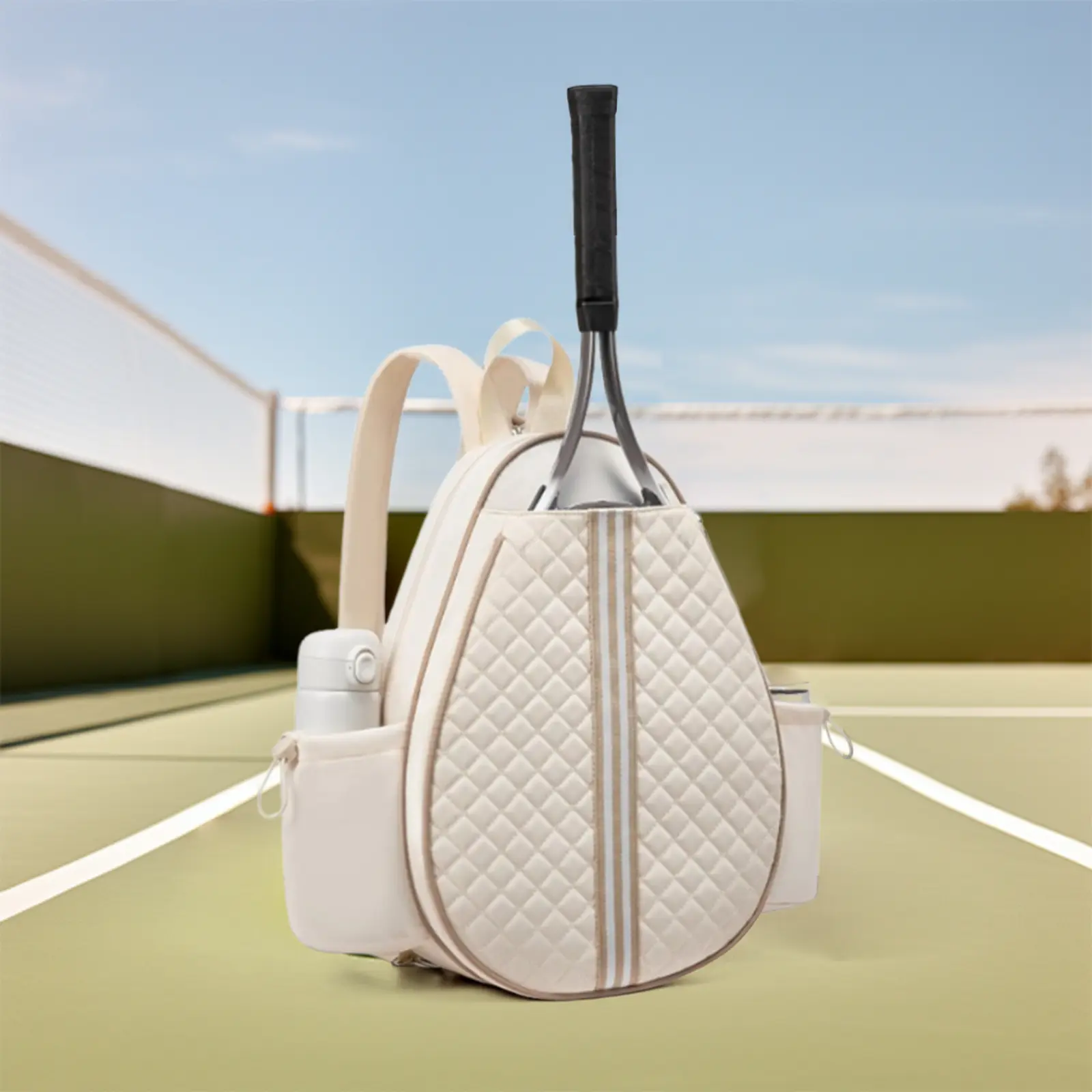 Túi Tennis, Túi Bóng Chày, Túi Sắp Xếp, Dây Đeo Có Thể Điều Chỉnh, Thoải Mái Và Cầm Tay, Ba Lô Đeo Chéo Chần Bông, Túi Vợt Tennis