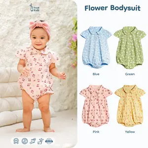 Nice Kids - Flower Bodysuit Jumper Bayi Perempuan New Born 0-12 Bulan