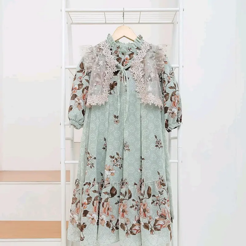 Qiana kids Dress Ceruty printing Motif Fashion Anak Cantik 3