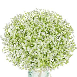 Ramos de Babys Breath Artificiales sin Florero, 50 piezas/set Ramo de Flores Falsas, Flores Decorativas para Hogar, Fiesta, Boda, Aniversario, Festival, Fruta