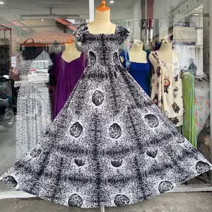 DRESS KERUT DADA MOTIF BUNGA  VIRALLLL