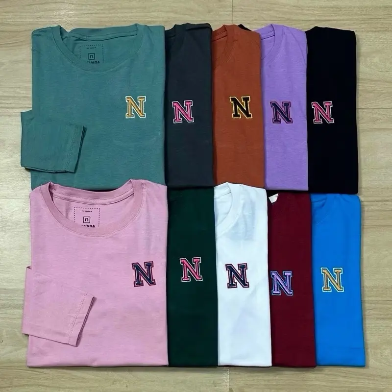 Kaos Wanita Logo N Lengan Panjang | Kaos Polos Wanita Bahan Cotton Combed 24S | Baju Kaos Wanita Polos Oval | Atasan Kaos Polos Phenomenal | Kaos Jumbo Lengan Panjang Wanita 0