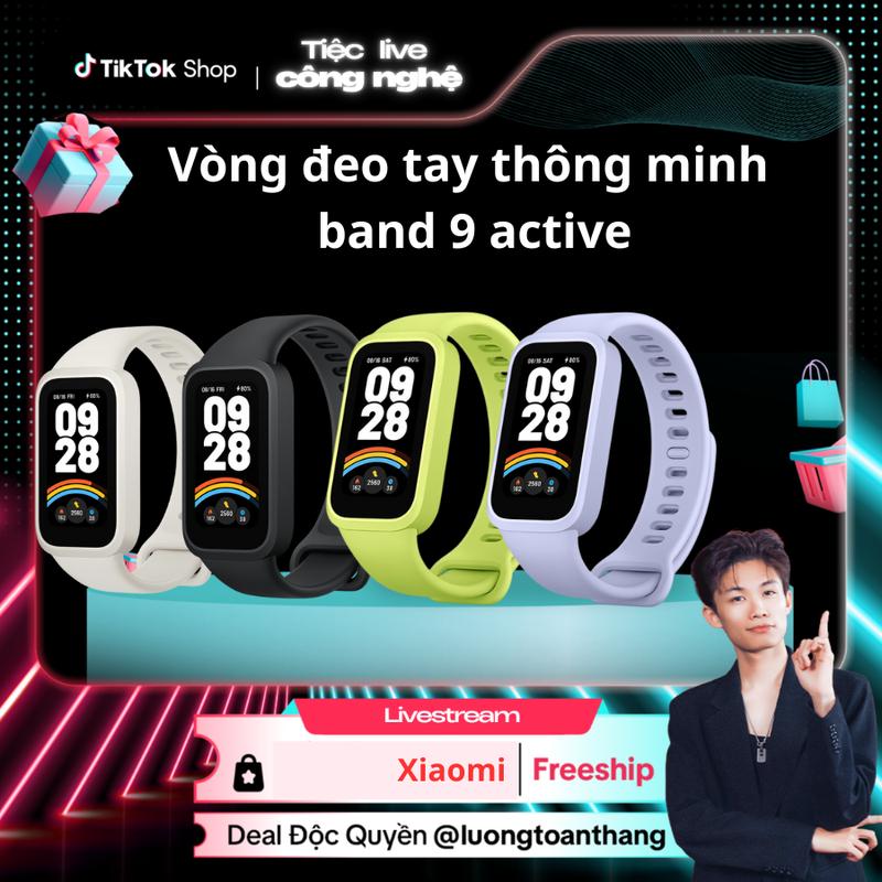 Deal luongtoanthang Xiaomi - Vòng đeo tay thông minh Xiaomi band 9 active - bảo hành 12 tháng