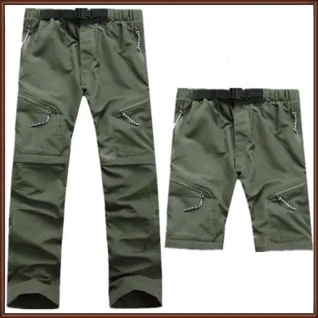 Jaz Men And Women Detachable Quick Dry Hiking Pants Sports Trousers For Outdoor Camping Trekking