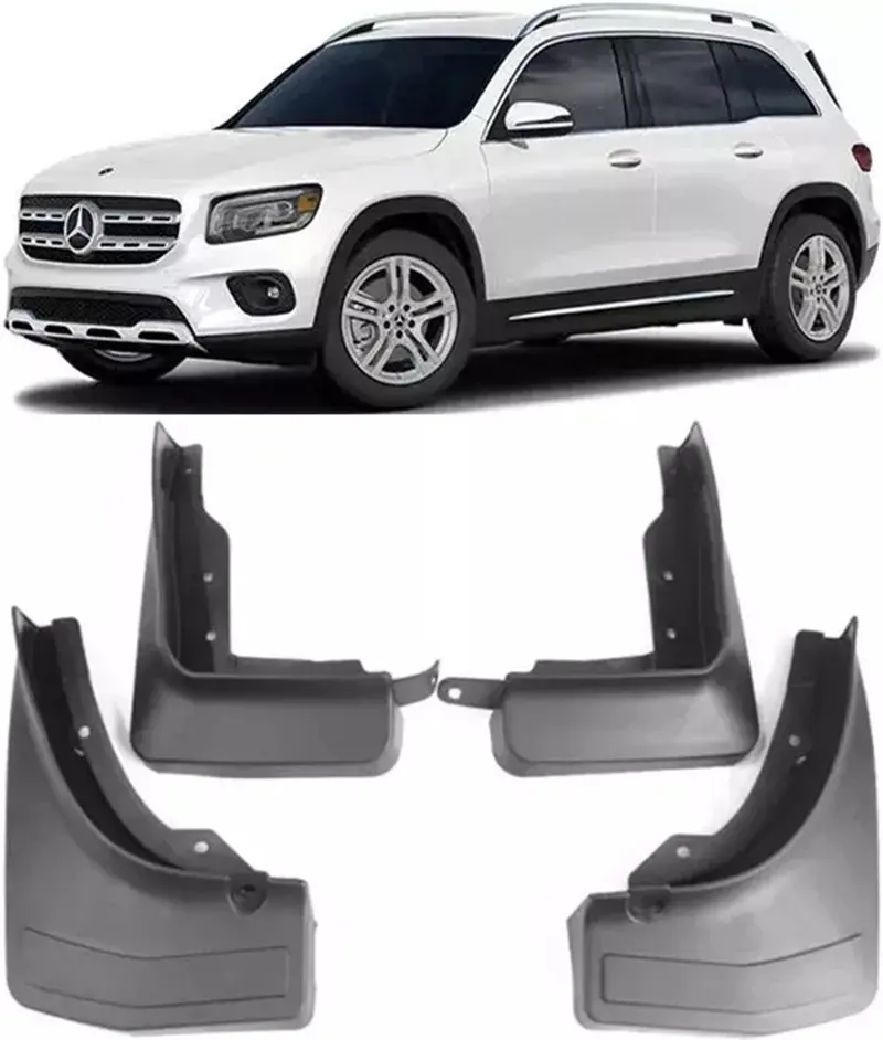 Car decoration  Front & Rear Splash Guards Mud Flaps FOR 2019-2025 Mercedes Benz GLB Fender 4pcs/set