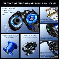 Gambar [OFFICIAL] SeaHunter joran pancing set Blue Shark DC dan Black Arrow Tele Telescopic joran casting reel baitcasting set - 1.5M , Kiri  dari SeaHunter Indonesia Kab. Tangerang 4 Tokopedia