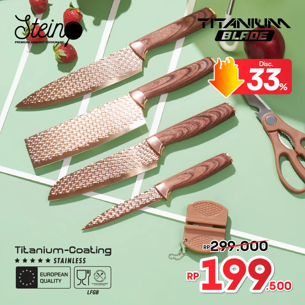 STEIN Pisau Titanium Blade 6in1