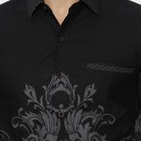 Gambar LUIGI RICCIO Kemeja Batik Pria Modern Regular Black Leaf Series Couple Acara Kantor Kuliah Semi Formal New Arrival - BATIK PRIA PANJANG , M dari Postillo Kota Administrasi Jakarta Utara 5 Tokopedia