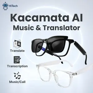 Kacamata AI Translator Bluechromic/Magnetic Sunglasses 100+ Bahasa | Real-Time, Musik & Telepon – GS07 Smart Glasses