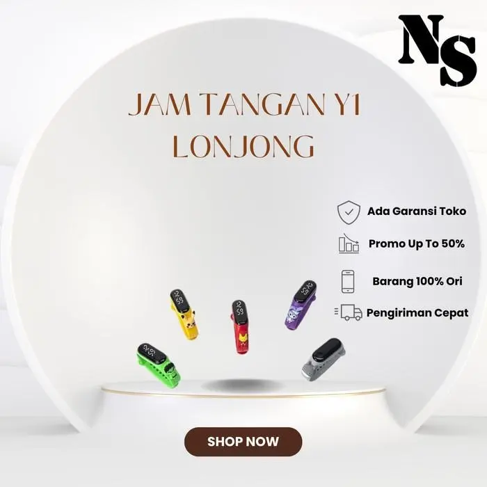 [FREE LM] Jam Tangan digital anak perempuan anti air SmartWatch Anak LED Y1 Ori Fashion 1