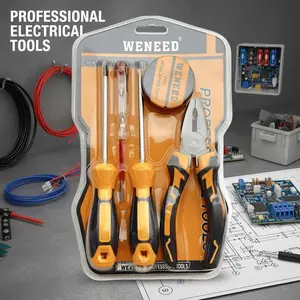 WENEED Professional Electrical Tools Set – Obeng, Tang & Isolasi Listrik | Set Peralatan Listrik Premium