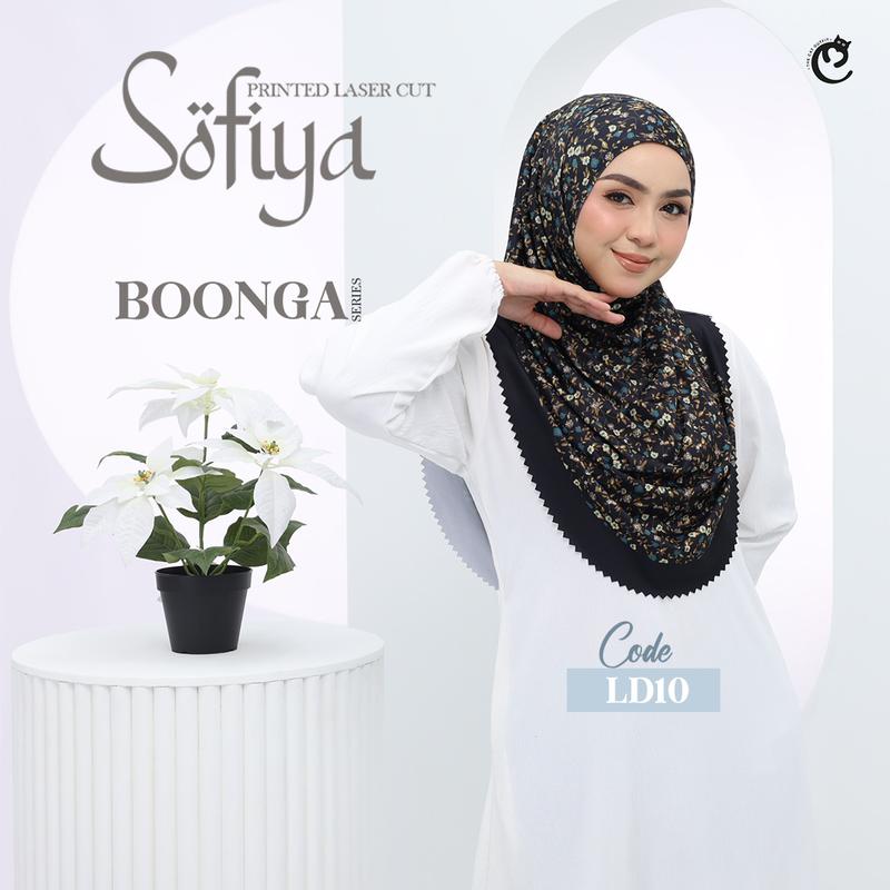 SOFIYA LASER CUT INSTANT TUDUNG IRONLESS | BOONGA SERIES | PRINTED ...
