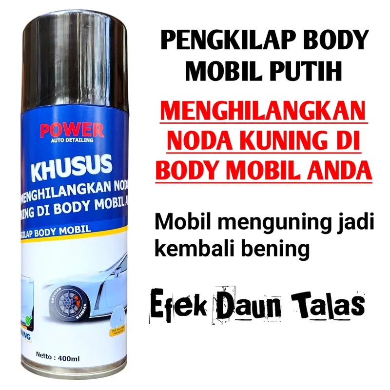 Power Pemutih Body Mobil Menguning Pembersih & Pengkilap Mobil Putih Car Kendaraan 1