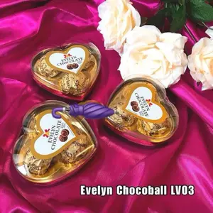Evelyn Coklat Chocoball LV03 Isi 3 - Kualitas Terbaik untuk Hadiah