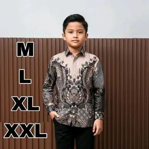 Kemeja anak laki laki Umur 2-13 tahun Lengan panjang murah modern premium - Baju Batik anak Lengan panjang Usia 2-13 tahun Kemeja formal pesta anak cowok laki-laki katun modern kekinian terbaru