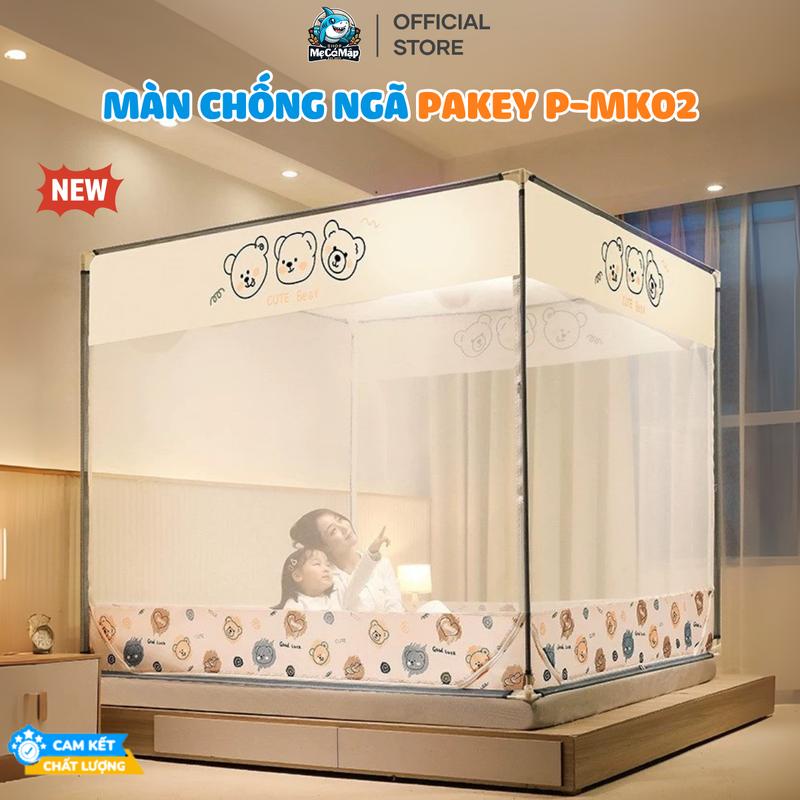 [MỚI 2025] Màn Chống Ngã Cho Bé, Mùng Chống Muỗi Thương Hiệu Pakey Thiết Kế Khung Vuông Chắc Chắn, Đảm Bảo An Toàn P-MK02