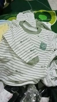 Product Review of ANNORA 3 Setelan Bayi 0-18 Bulan S M L XL Baju Tidur Piyama Bayi Pendek Seri Warna Sage Bear from f**5 0