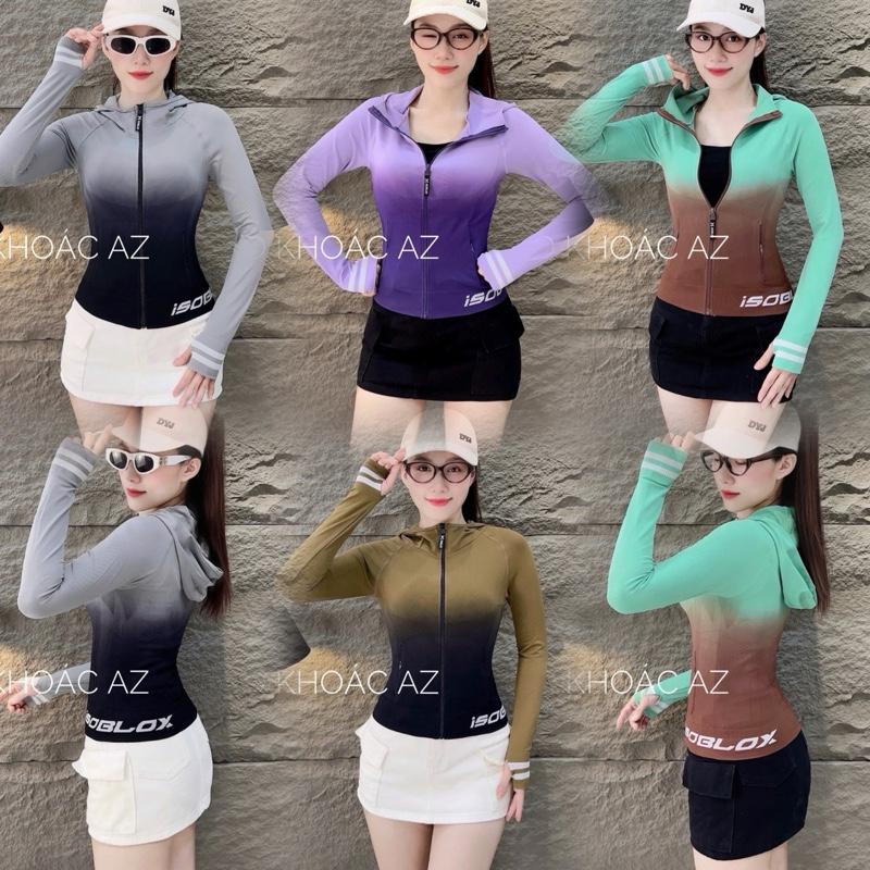 36-70kg Áo Khoác Nữ Loang Màu Form Lỡ Vải Thun Dệt Kim Ôm Body Mẫu Mới Loang-INS . Áo Khoác Nữ Tập Gym Yoga Chạy Bộ