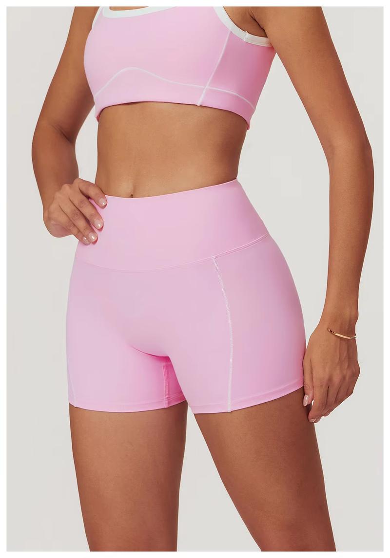 Product Introduction of Nude Skinny Yoga Shorts High Waist Lift Hip Outdoor Fitness Shorts Women Running Sports Fitness biker  shorts 7