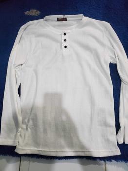 Product Review of KAUS KANCING WAFFLE LENGAN PANJANG PRIA MODEREN TERBARU Baju Hitam from s**u B**a 3