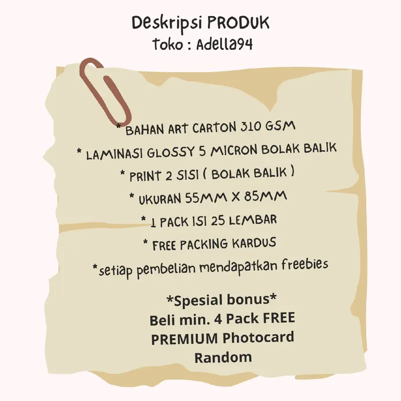 Selca Muthe Jkt48 Photocard - 2 Sisi - 1 pack isi 25 pcs pc jkt48 2