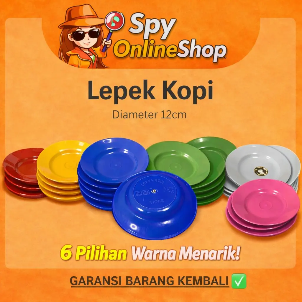 Lepek Kopi | Piring Kecil | Piring Gelas Berkualitas Isi 12 Murah Meriah - Diskon Besar Kitchenware