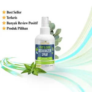 Poppy Fresh Foot Spray Cairan Penghilang Bau Kaki dan Sepatu Original Termurah Deodorant Tawas Odor Organic 60 ML