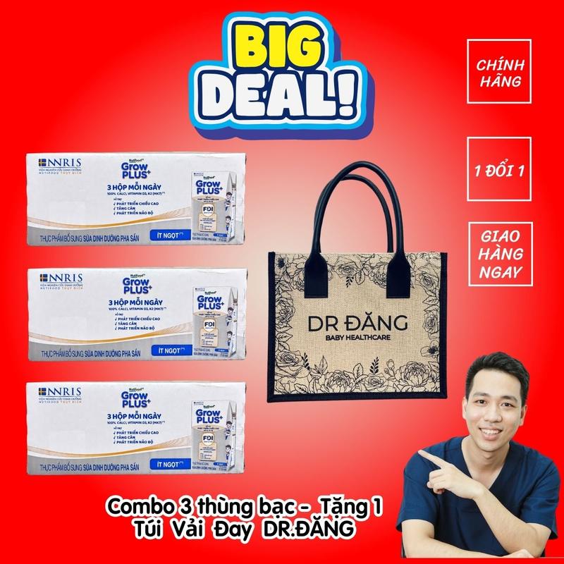 [Độc quyền KOC] Combo 3 thùng Grow Plus  ( 24 hộp/thùng - 72 hộp 3 thùng) Growplus sữa nước công thức cho bé hộp 110ml -