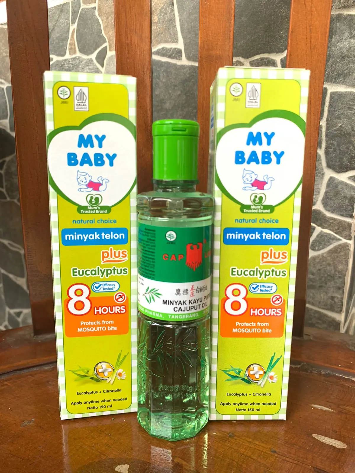 (1PCS) Minyak Kayu Putih 120ML + (2PCS) My Baby Minyak Telon 150ML