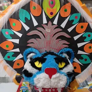 barongan macan / barongan demak plush kain dan lampu