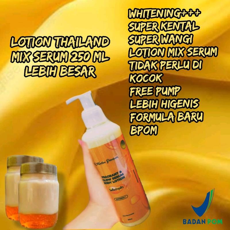 Hb Thailand dapat 4 ukuran 250ml,hb whitening pemutih badan,hb Thailand bpom, memutihkan kulit dan melembabkan 3