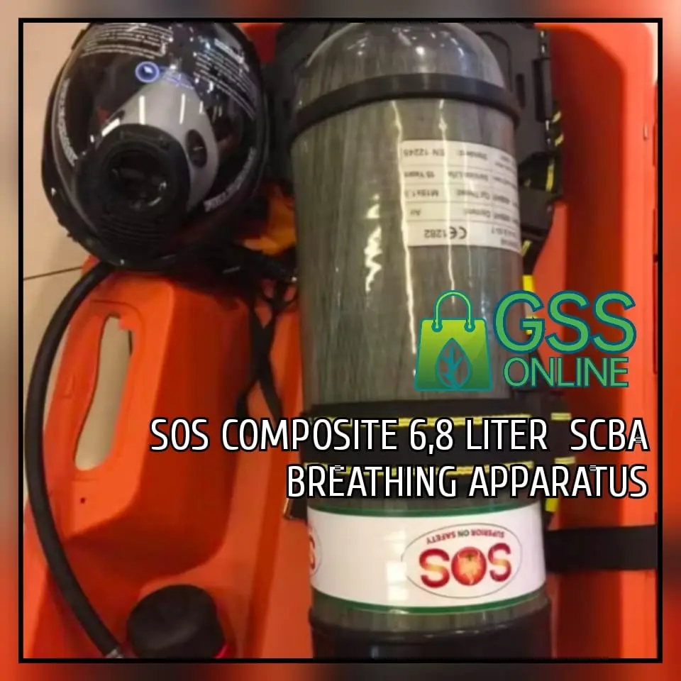 SCBA SOS Carbon 6.8 Ltr Breathing Apparatuse Composite Emergency Breathing Set