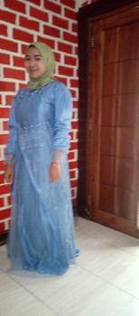 Product Review of KINARA DRESS SILK MIX TILLE GARDEN BUSUI FRIENDLY Wanita Muslim Dewasa Kondangan Pesta Gamis Remaja from T**6 0