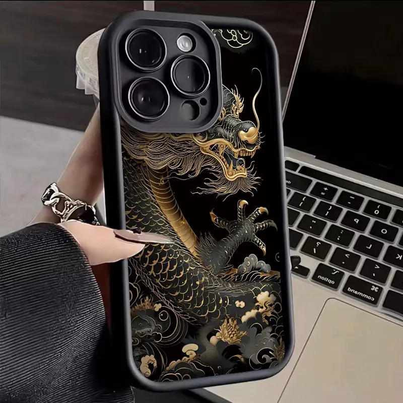 Casing Hp untuk VIVO Y20 Y20s Y20i Y20T Y12s Y12a Y30G Y11s Case pola naga Casing perlindungan lensa kamera Kesing HP lembut Softcase 7