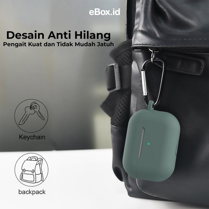 eBox Premium Silicone Casing Case Untuk Airpods Pro I13 Free Hook Protection Case 6