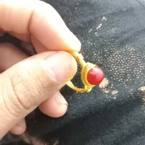 Zupazupazuu I Wire Ring Kawat Crystal Stone Cincin Kristal Wire Ring I Cincin Kristal Afirmasi Asli I Nyaman Dipakai Sehari hari I Cocok untuk Hadiah I Ready Stock I Anti Karat Batu Alam Asli I Perhiasan