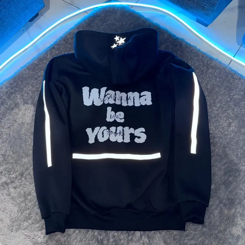 hoodie wanna be yours bahan katun fllece gm 330 Pria Wanita Unisex 2
