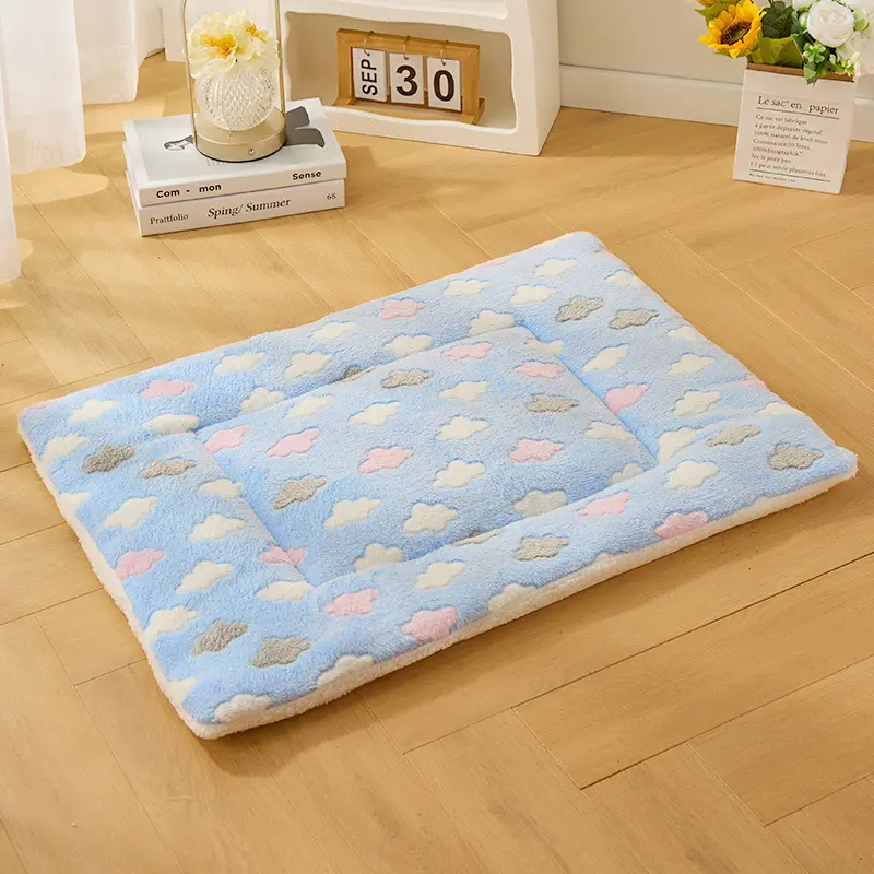 Thảm Cho Mèo, Dày Và Ấm Áp, Được Làm Bằng vải nỉ Hai Mặt, Thích Hợp Cho Giường Cho Mèo Và Chó, Dễ Lau Chùi 5