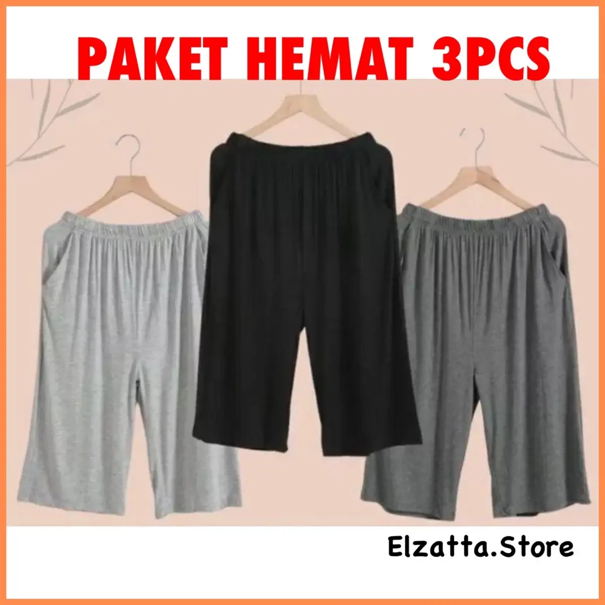 PAKET HEMAT 3PCS Celana Pendek Santai Harian Wanita/Celana Pendek Wanita/Celana Santai Wanita